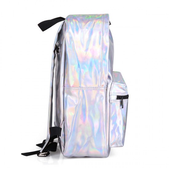 USB PU Backpack Waterproof 14 Inch Laptop School Bag Camping Travel Pack Shoulder Bag Handbag
