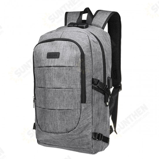 Unisex Anti-Theft Laptop Backpack Travel Business School Bag Rucksack With Safe Lock + USB Port