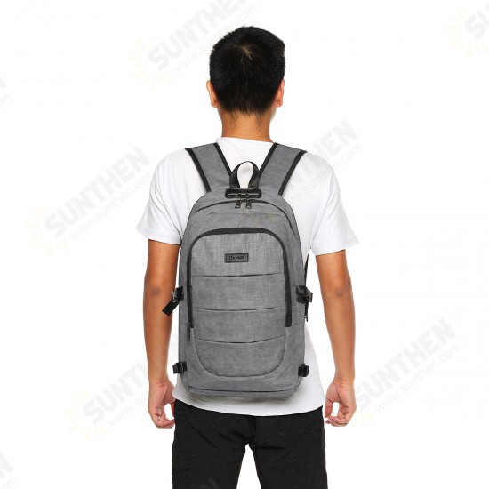 Unisex Anti-Theft Laptop Backpack Travel Business School Bag Rucksack With Safe Lock + USB Port