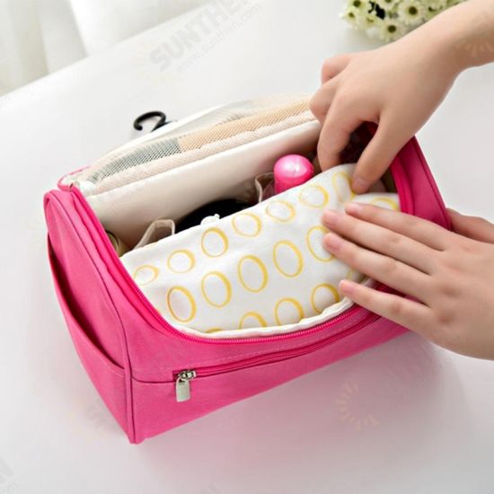 Women Portable Toiletry Wash Bag Waterproof Cosmetic Make-up Storage Pouch Outdoor Travel