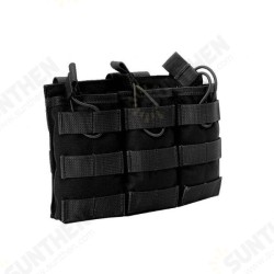 1000D Nylon Molle Tactical Bag Triple Magazine Pouch For Camping Hunting 1000D Nylon Molle Tactical Bag Triple Magazine Pouch For Camping Hunting