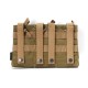 1000D Nylon Molle Tactical Bag Triple Magazine Pouch For Camping Hunting