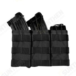 1000D Nylon Molle Tactical Bag Triple Magazine Pouch For Camping Hunting 1000D Nylon Molle Tactical Bag Triple Magazine Pouch For Camping Hunting