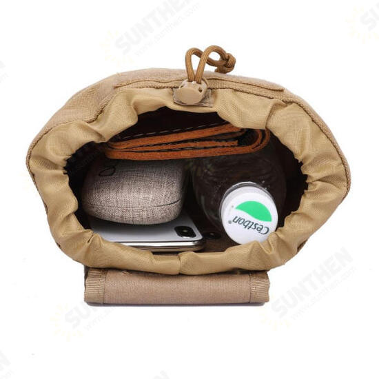 1000D Nylon Waterproof Tactical Bag Multifunctional Folding Outdoor Hiking Travel Tool Bag Drawstring Storage Bag