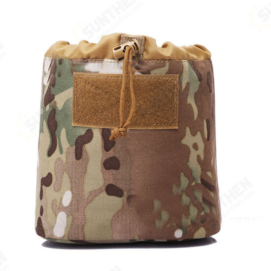 1000D Nylon Waterproof Tactical Bag Multifunctional Folding Outdoor Hiking Travel Tool Bag Drawstring Storage Bag