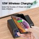 100W 8-Port USB PD Charger PD3.0 QC3.0 Desktop Charging Station Smart Charger 10W Wireless Charger Charging Pad For iPhone 11 SE 2020 Huawei