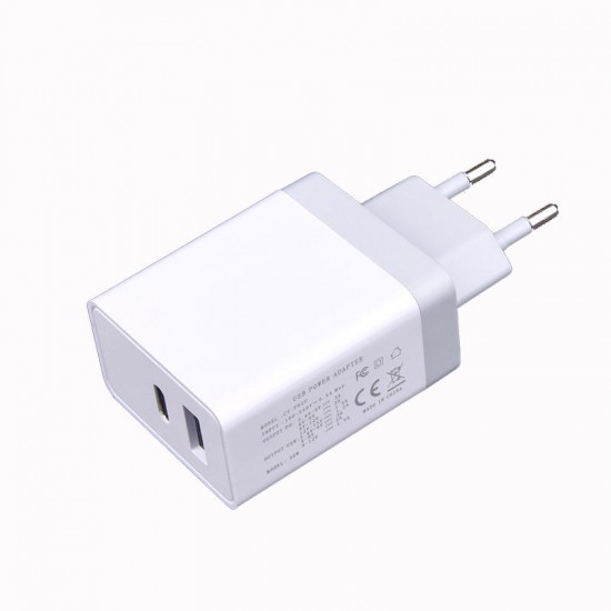 18W QC3.0 PD Type C Fast Charging EU US Plug USB Charger Adapter For iPhone X XS 11 Pro Huawei Mate 20 P30 Pro Mate 30 S10+ Note 10