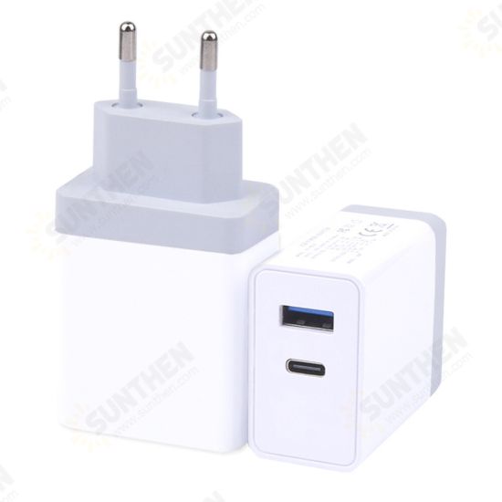 18W QC3.0 PD Type C Fast Charging EU US Plug USB Charger Adapter For iPhone X XS 11 Pro Huawei Mate 20 P30 Pro Mate 30 S10+ Note 10