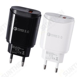 2.4A USB Type C Micro USB Fast Charging Charger Adapter EU Plug For iPhone X XS HUAWEI P30 MI8 MI9 Oneplus 7 S10