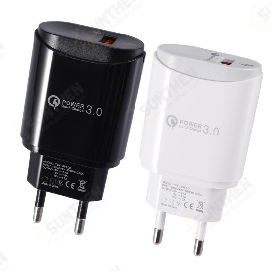2.4A USB Type C Micro USB Fast Charging Charger Adapter EU Plug For iPhone X XS HUAWEI P30 MI8 MI9 Oneplus 7 S10 2.4A USB Type C Micro USB Fast Charging Charger Adapter EU Plug For iPhone X XS HUAWEI P30 MI8 MI9 Oneplus 7 S10