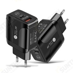 25W 2-Port USB PD Charger PD3.0 QC3.0 FCP SCP Fast Charging Wall Charger Adapter EU/US/UK Plug For iPhone 13 Pro Max DOOGEE OnePlusXiaomi 25W 2-Port USB PD Charger PD3.0 QC3.0 FCP SCP Fast Charging Wall Charger Adapter EU/US/UK Plug For iPhone 13 Pro Max DOOGEE OnePlusXiaomi