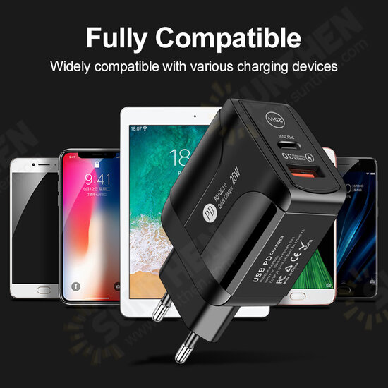 25W 2-Port USB PD Charger PD3.0 QC3.0 FCP SCP Fast Charging Wall Charger Adapter EU/US/UK Plug For iPhone 13 Pro Max DOOGEE OnePlusXiaomi 25W 2-Port USB PD Charger PD3.0 QC3.0 FCP SCP Fast Charging Wall Charger Adapter EU/US/UK Plug For iPhone 13 Pro Max DOOGEE OnePlusXiaomi