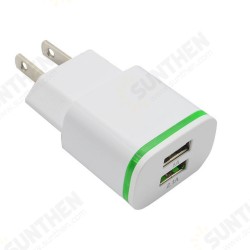 2A Dual USB Ports Luminous USB Charger Fast Charging For iPhone XS 11Pro Huawei P30 Pro P40 Mi10 S20 2A Dual USB Ports Luminous USB Charger Fast Charging For iPhone XS 11Pro Huawei P30 Pro P40 Mi10 S20