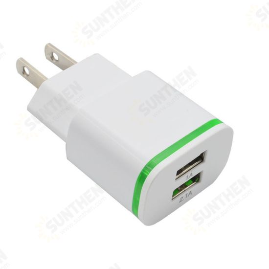 2A Dual USB Ports Luminous USB Charger Fast Charging For iPhone XS 11Pro Huawei P30 Pro P40 Mi10 S20 2A Dual USB Ports Luminous USB Charger Fast Charging For iPhone XS 11Pro Huawei P30 Pro P40 Mi10 S20