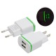 2A Dual USB Ports Luminous USB Charger Fast Charging For iPhone XS 11Pro Huawei P30 Pro P40 Mi10 S20