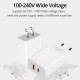 30W 2-Port USB PD Charger Adapter USB-C PD & USB-A QC3.0 Fast Charging For iPhone 13 Pro Max For Samsung Galaxy Note 20 For Xiaomi 12