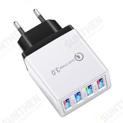 3.1A 4USB LED Light Fast Charging USB Charger Adapter For iPhone 8 Plus XS 11Pro Huawei P30 Pro Mate 30 Oneplus 7 3.1A 4USB LED Light Fast Charging USB Charger Adapter For iPhone 8 Plus XS 11Pro Huawei P30 Pro Mate 30 Oneplus 7