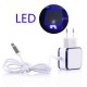3.1A Dual Micro USB Port LED Fast Charging EU Plug Adapter Charger for HUAWEI Honor HTC