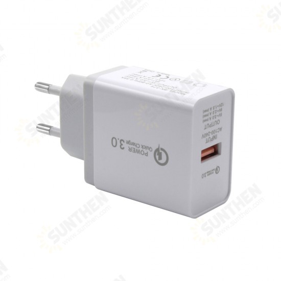 3A USB Charger QC3.0 Quick Charging For iPhone XS 11Pro Mi10 Note 9S