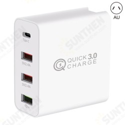 4 Ports USB Charger QC3.0 USB Type-C Wall Charger Adapter Fast Charging For iPhone XS 11Pro Huawei P30 P40 Pro MI10 Note 9S 4 Ports USB Charger QC3.0 USB Type-C Wall Charger Adapter Fast Charging For iPhone XS 11Pro Huawei P30 P40 Pro MI10 Note 9S