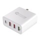 4 Ports USB Charger QC3.0 USB Type-C Wall Charger Adapter Fast Charging For iPhone XS 11Pro Huawei P30 P40 Pro MI10 Note 9S