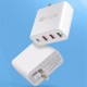 4 Ports USB Charger QC3.0 USB Type-C Wall Charger Adapter Fast Charging For iPhone XS 11Pro Huawei P30 P40 Pro MI10 Note 9S