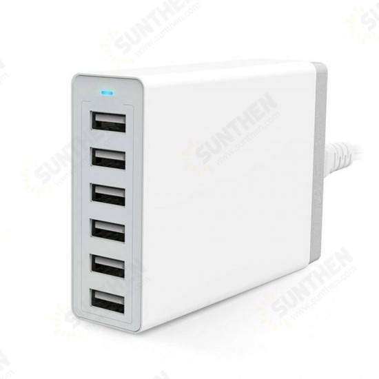 50W 10A 6-Port USB Charger Desktop Charging Station For iPhone 11 SE 2020 For Huawei