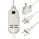 5A 3A 4 Port USB Wall USB Charger Power Adaptor US/EU/UK Plug For All USB Devices