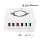72W 6-Port USB Charger QC3.0 Quick Charge Desktop Charging Station 10W Wireless Charger For iPhone 11 SE 2020 For iPad Pro 2020 For Samsung Huawei