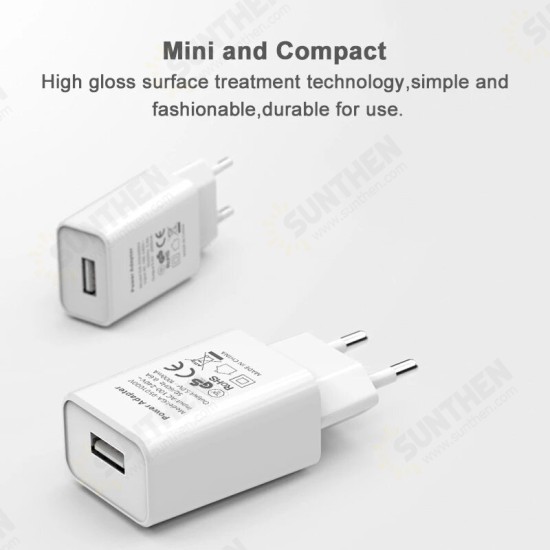 Mini Adapter 5V 1A Travel Wall USB Charger for Samsung Galaxy S21 Note S20 ultra Huawei Mate40 P50 OnePlus 9 Pro