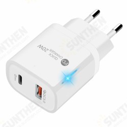 PD 20W 2-Port USB PD Charger USB-C PD3.0 QC3.0 FCP SCP Fast Charging Wall Charger Adapter EU/US Plug For iPhone DOOGEE OnePlusXiaomi PD 20W 2-Port USB PD Charger USB-C PD3.0 QC3.0 FCP SCP Fast Charging Wall Charger Adapter EU/US Plug For iPhone DOOGEE OnePlusXiaomi