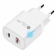 PD 20W 2-Port USB PD Charger USB-C PD3.0 QC3.0 FCP SCP Fast Charging Wall Charger Adapter EU/US Plug For iPhone DOOGEE OnePlusXiaomi