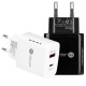 PD 20W 2-Port USB PD Charger USB-C PD3.0 QC3.0 FCP SCP Fast Charging Wall Charger Adapter EU/US Plug For iPhone DOOGEE OnePlusXiaomi