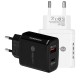 PD 20W 2-Port USB PD Charger USB-C PD3.0 QC3.0 FCP SCP Fast Charging Wall Charger Adapter EU/US Plug For iPhone DOOGEE OnePlusXiaomi