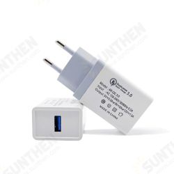 QC3.0 18W Quick Charging USB Charger Adapter EU Plug For OnePlus 7 Pro 5T UMIDIGI Z2 HUAWEI P30 MI8MI9 S10 S10+ QC3.0 18W Quick Charging USB Charger Adapter EU Plug For OnePlus 7 Pro 5T UMIDIGI Z2 HUAWEI P30 MI8MI9 S10 S10+