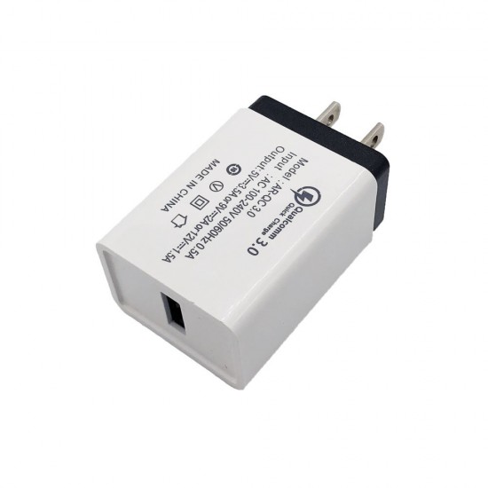 QC3.0 18W Quick Charging USB Charger Adapter EU Plug For OnePlus 7 Pro 5T UMIDIGI Z2 HUAWEI P30 MI8MI9 S10 S10+