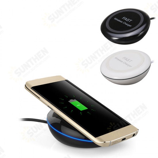 Wireless Fast Charger With LED Indicator For iPhone X 8Plus Samsung S7 S8 Note 8