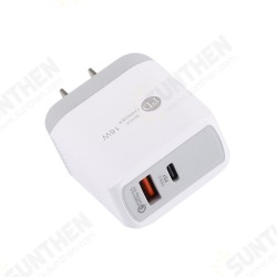 USB Charger QC3.0 PD18W Fast Charging For iPhone XS 11Pro Huawei P30 P40 Pro Mi10 S20+ Note 20 USB Charger QC3.0 PD18W Fast Charging For iPhone XS 11Pro Huawei P30 P40 Pro Mi10 S20+ Note 20