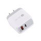 USB Charger QC3.0 PD18W Fast Charging For iPhone XS 11Pro Huawei P30 P40 Pro Mi10 S20+ Note 20