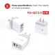 USB Charger QC3.0 PD18W Fast Charging For iPhone XS 11Pro Huawei P30 P40 Pro Mi10 S20+ Note 20