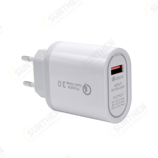 USB Charger QC3.0 Universal Fast Charging USB Charger For iPhone XS 11 Pro Mi10 Note 9S