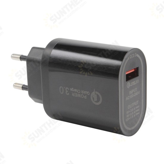 USB Charger QC3.0 Universal Fast Charging USB Charger For iPhone XS 11 Pro Mi10 Note 9S