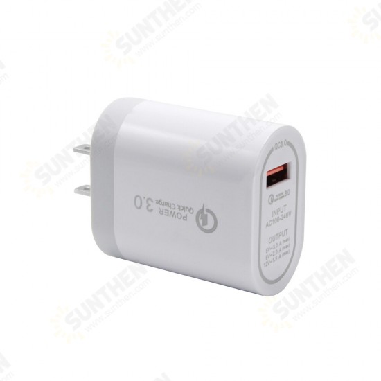 USB Charger QC3.0 Universal Fast Charging USB Charger For iPhone XS 11 Pro Mi10 Note 9S