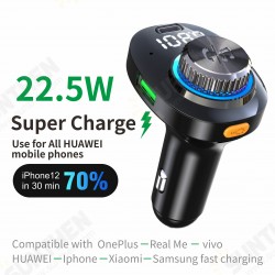 Bluetooth V5.0 FM Transmitter 20W PD+QC3.0 USB Car Charger 7Colors RGB Backlit Light LED Display Wireless Radio Adapter HiFi Music Play With Mic Bluetooth V5.0 FM Transmitter 20W PD+QC3.0 USB Car Charger 7Colors RGB Backlit Light LED Display Wireless Radio Adapter HiFi Music Play With Mic