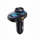 Bluetooth V5.0 FM Transmitter 20W PD+QC3.0 USB Car Charger 7Colors RGB Backlit Light LED Display Wireless Radio Adapter HiFi Music Play With Mic
