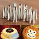 14Pcs Stainless Steel Flower Icing Piping Nozzles Cake Pastry Decorating Accessories Baking Tool