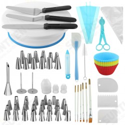 178pcs Cake Decorating Tool Kit Baking Fondant Supply Turntable Bag Tip Spatula 178pcs Cake Decorating Tool Kit Baking Fondant Supply Turntable Bag Tip Spatula