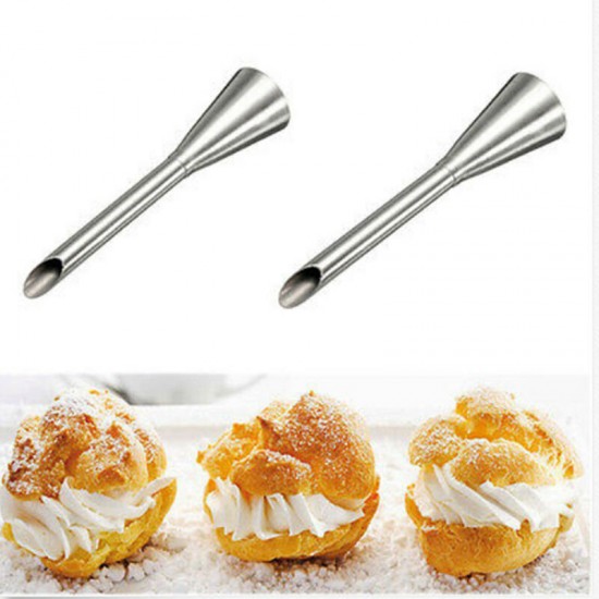 1pcs High Quality Puffs Cream Icing Piping Nozzle Tip Stainless Steel Long Puff Nozzle Tip