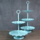 2 / 3 Ters Blue Cake Holder Cupcake Stand Birthday Wedding Party Display Holder Decorations