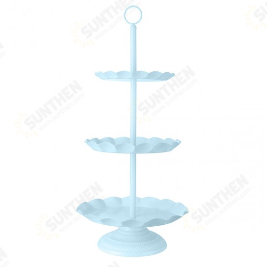 2 / 3 Ters Blue Cake Holder Cupcake Stand Birthday Wedding Party Display Holder Decorations